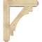 Ekena Millwork Merced Craftsman Rough Sawn Bracket w/ Offset Brace, Douglas Fir, 8"W x 34"D x 40"H BKT0806X34X40MRC04RDF - alternate 3
